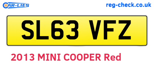 SL63VFZ are the vehicle registration plates.