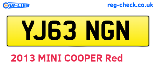 YJ63NGN are the vehicle registration plates.