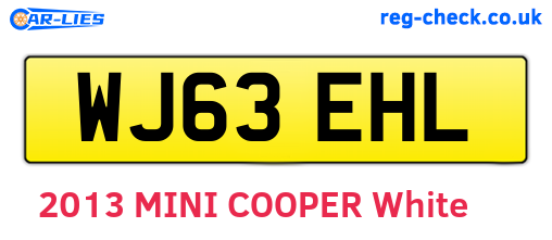WJ63EHL are the vehicle registration plates.