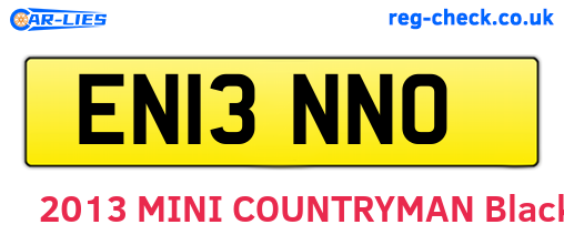 EN13NNO are the vehicle registration plates.