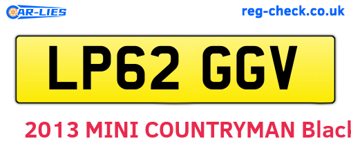 LP62GGV are the vehicle registration plates.