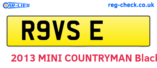 R9VSE are the vehicle registration plates.