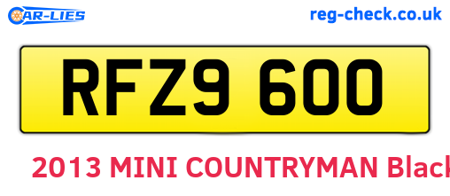RFZ9600 are the vehicle registration plates.