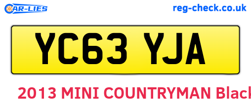 YC63YJA are the vehicle registration plates.