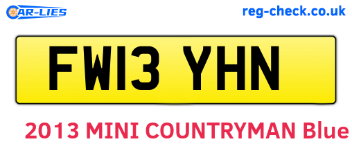 FW13YHN are the vehicle registration plates.
