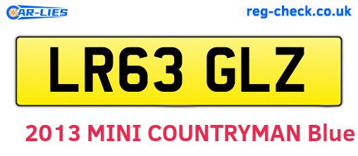 LR63GLZ are the vehicle registration plates.