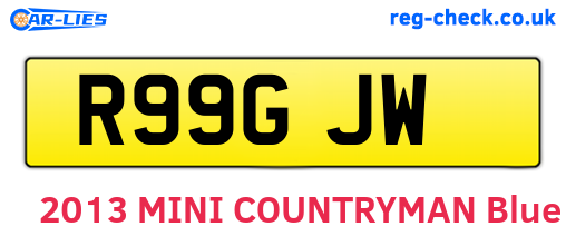 R99GJW are the vehicle registration plates.