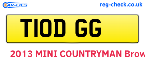 T10DGG are the vehicle registration plates.