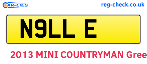 N9LLE are the vehicle registration plates.
