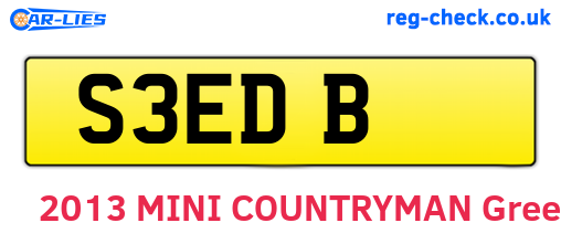 S3EDB are the vehicle registration plates.