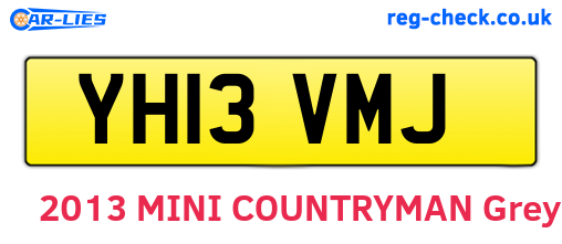 YH13VMJ are the vehicle registration plates.