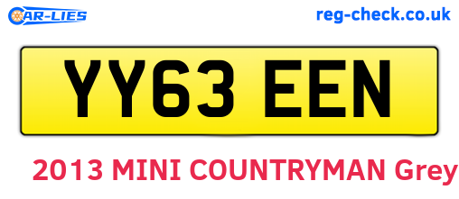 YY63EEN are the vehicle registration plates.