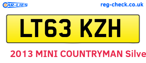 LT63KZH are the vehicle registration plates.