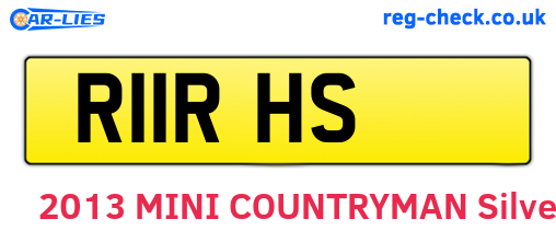 R11RHS are the vehicle registration plates.