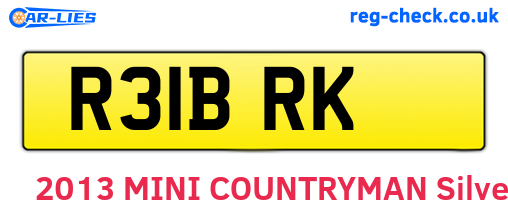 R31BRK are the vehicle registration plates.