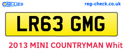 LR63GMG are the vehicle registration plates.