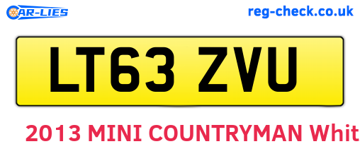 LT63ZVU are the vehicle registration plates.