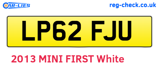 LP62FJU are the vehicle registration plates.