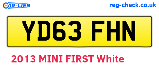 YD63FHN are the vehicle registration plates.