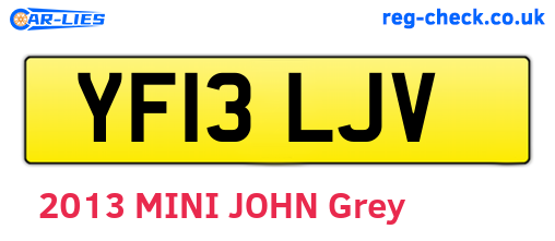 YF13LJV are the vehicle registration plates.