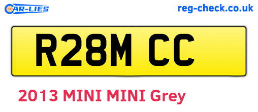 R28MCC are the vehicle registration plates.