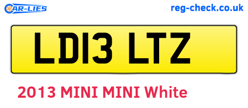 LD13LTZ are the vehicle registration plates.