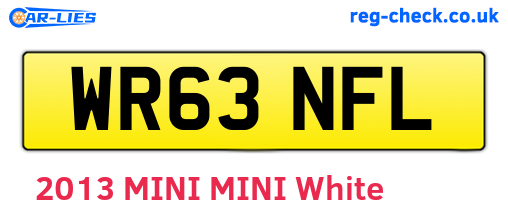 WR63NFL are the vehicle registration plates.
