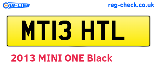 MT13HTL are the vehicle registration plates.