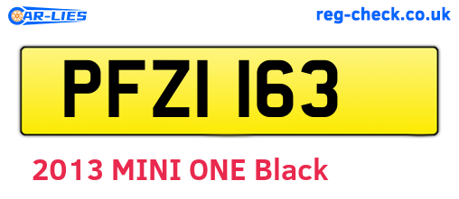 PFZ1163 are the vehicle registration plates.
