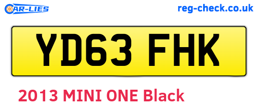 YD63FHK are the vehicle registration plates.