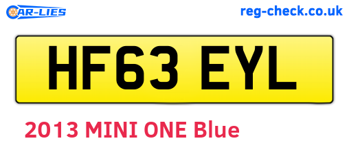 HF63EYL are the vehicle registration plates.