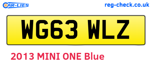 WG63WLZ are the vehicle registration plates.