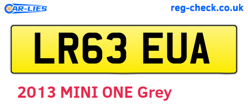 LR63EUA are the vehicle registration plates.