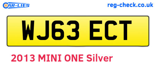WJ63ECT are the vehicle registration plates.