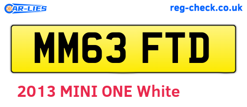 MM63FTD are the vehicle registration plates.
