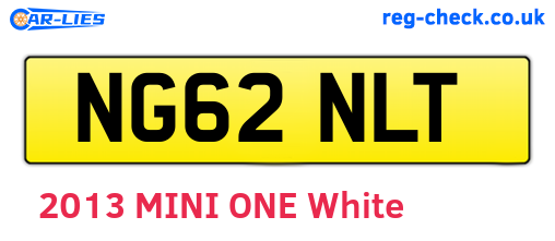 NG62NLT are the vehicle registration plates.
