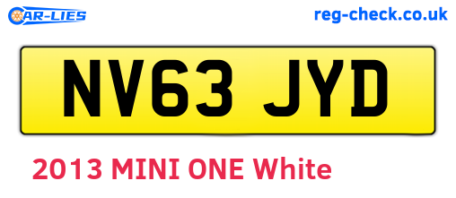 NV63JYD are the vehicle registration plates.