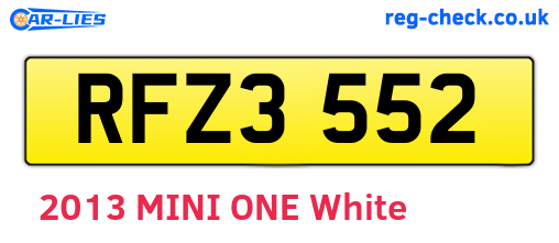 RFZ3552 are the vehicle registration plates.