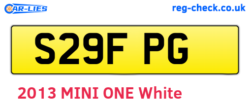 S29FPG are the vehicle registration plates.