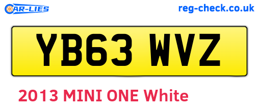 YB63WVZ are the vehicle registration plates.
