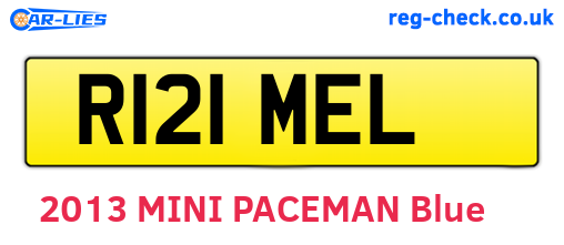 R121MEL are the vehicle registration plates.
