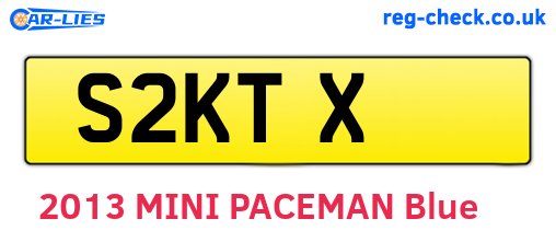 S2KTX are the vehicle registration plates.