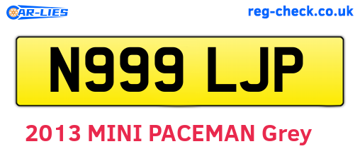 N999LJP are the vehicle registration plates.