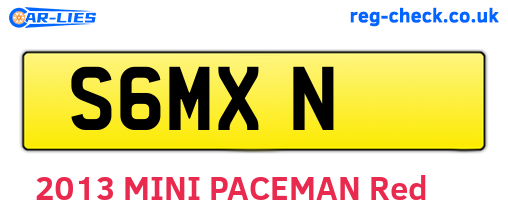 S6MXN are the vehicle registration plates.