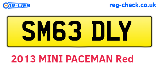 SM63DLY are the vehicle registration plates.
