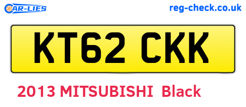KT62CKK are the vehicle registration plates.