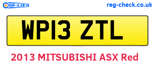 WP13ZTL are the vehicle registration plates.