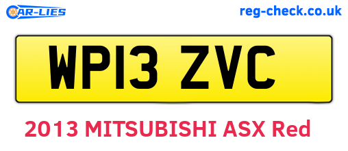 WP13ZVC are the vehicle registration plates.