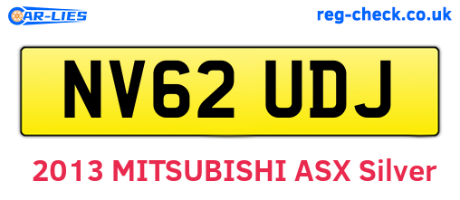 NV62UDJ are the vehicle registration plates.