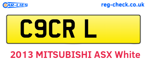 C9CRL are the vehicle registration plates.